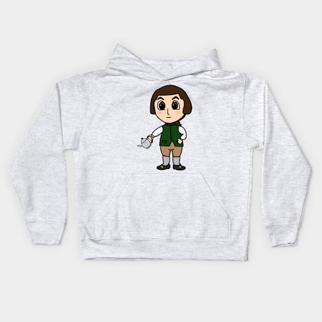 Chibi Paul Revere (Large Print) Kids Hoodie by Aeriskate